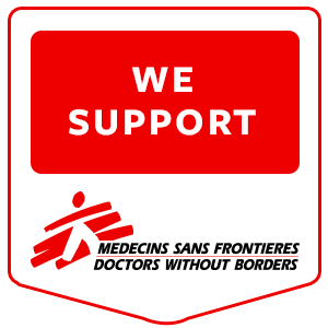 We Support MSF badge