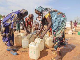 Water and sanitation activities in Adre, eastern Chad