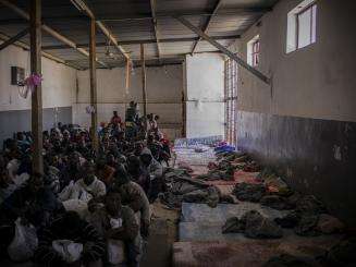 Libya migrant refugee detainment detention