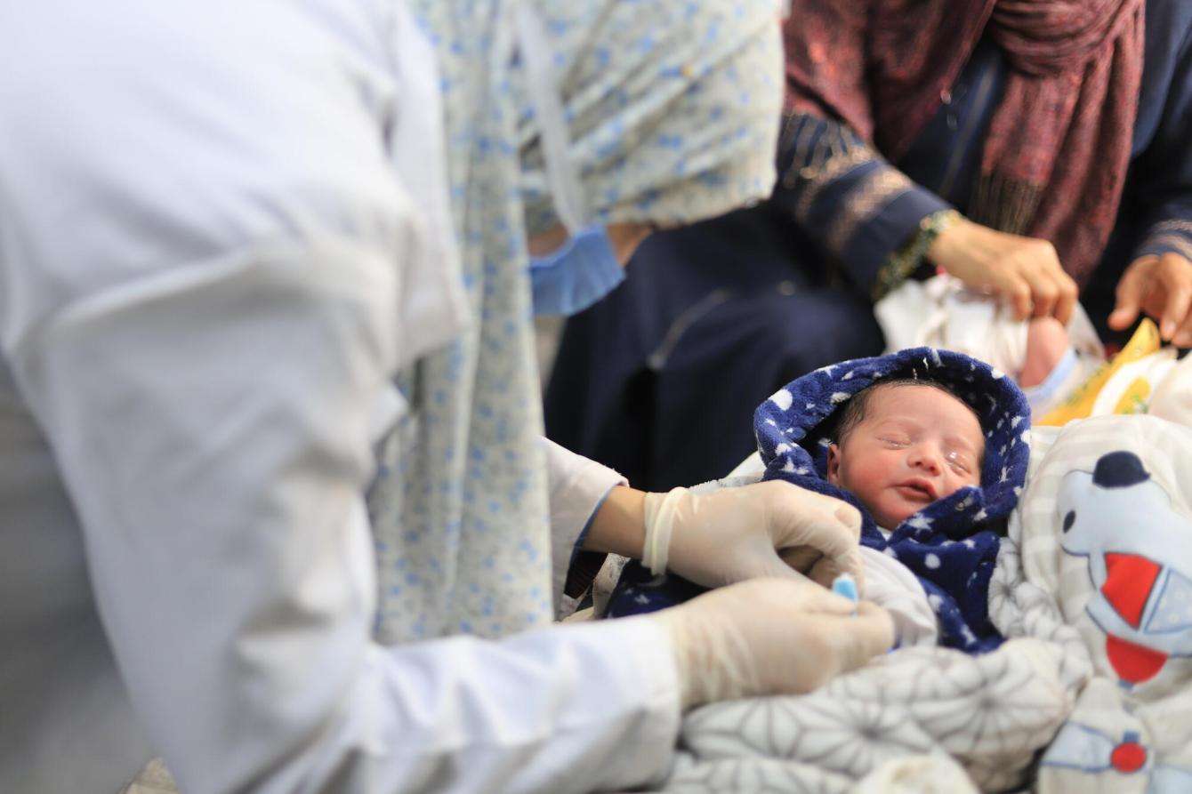The Emirati hospital, Rafah, Gaza: Displaced, pregnant, and living in a tent.