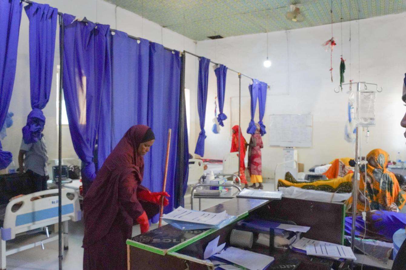 Maternity in-patient ward of Bay Regional Hospital in Baidoa