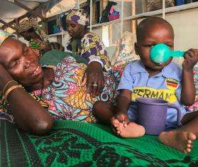 Three-year-old Mohammed Sani was treated for malnutrition at Magaria district hospital in Niger's Zinder region.