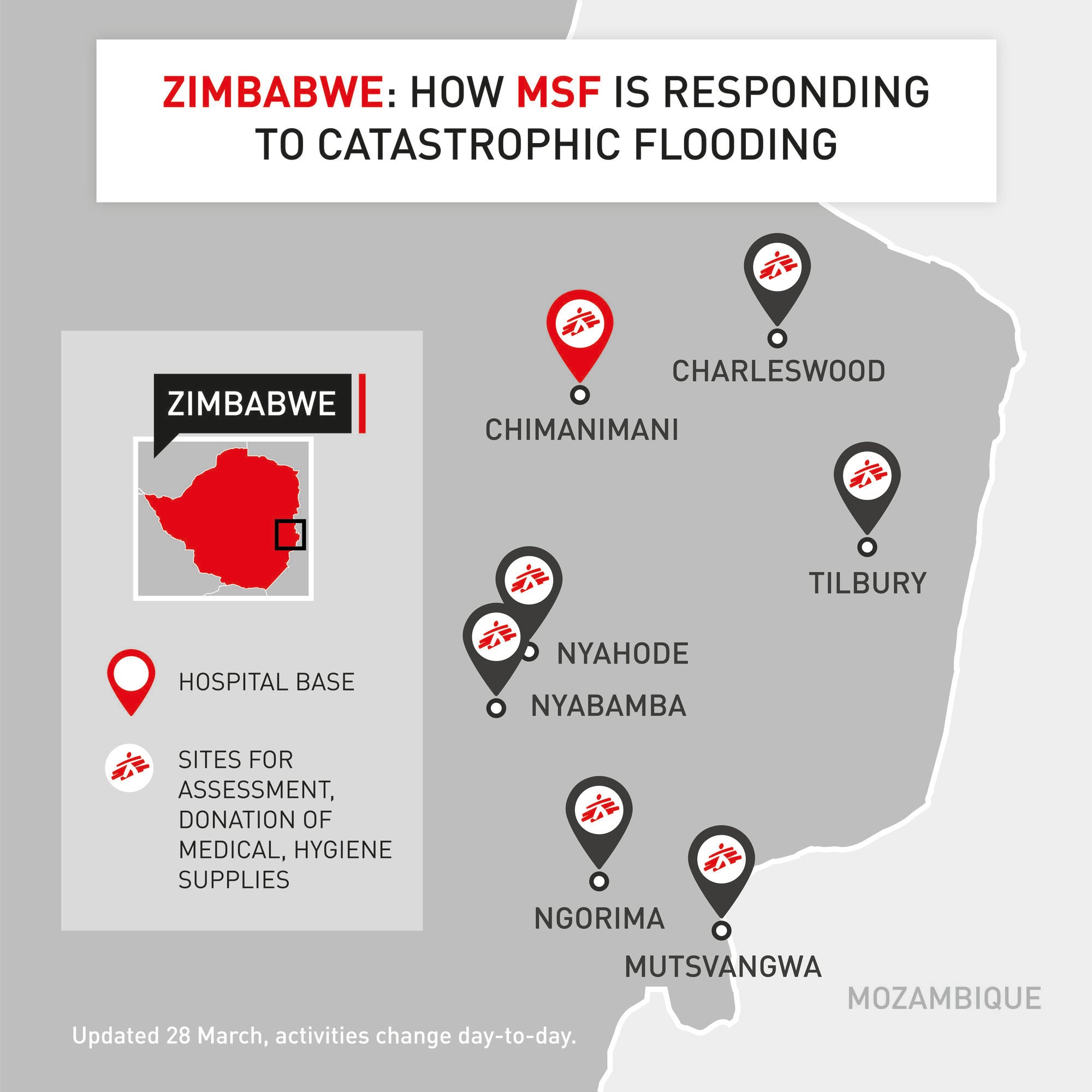 Map Chimanimani emergency response