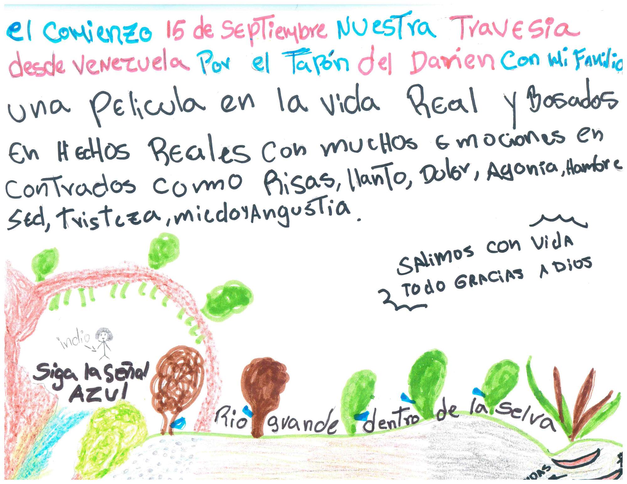 Colorful stories: migrants draw their experiences on the road through Central America