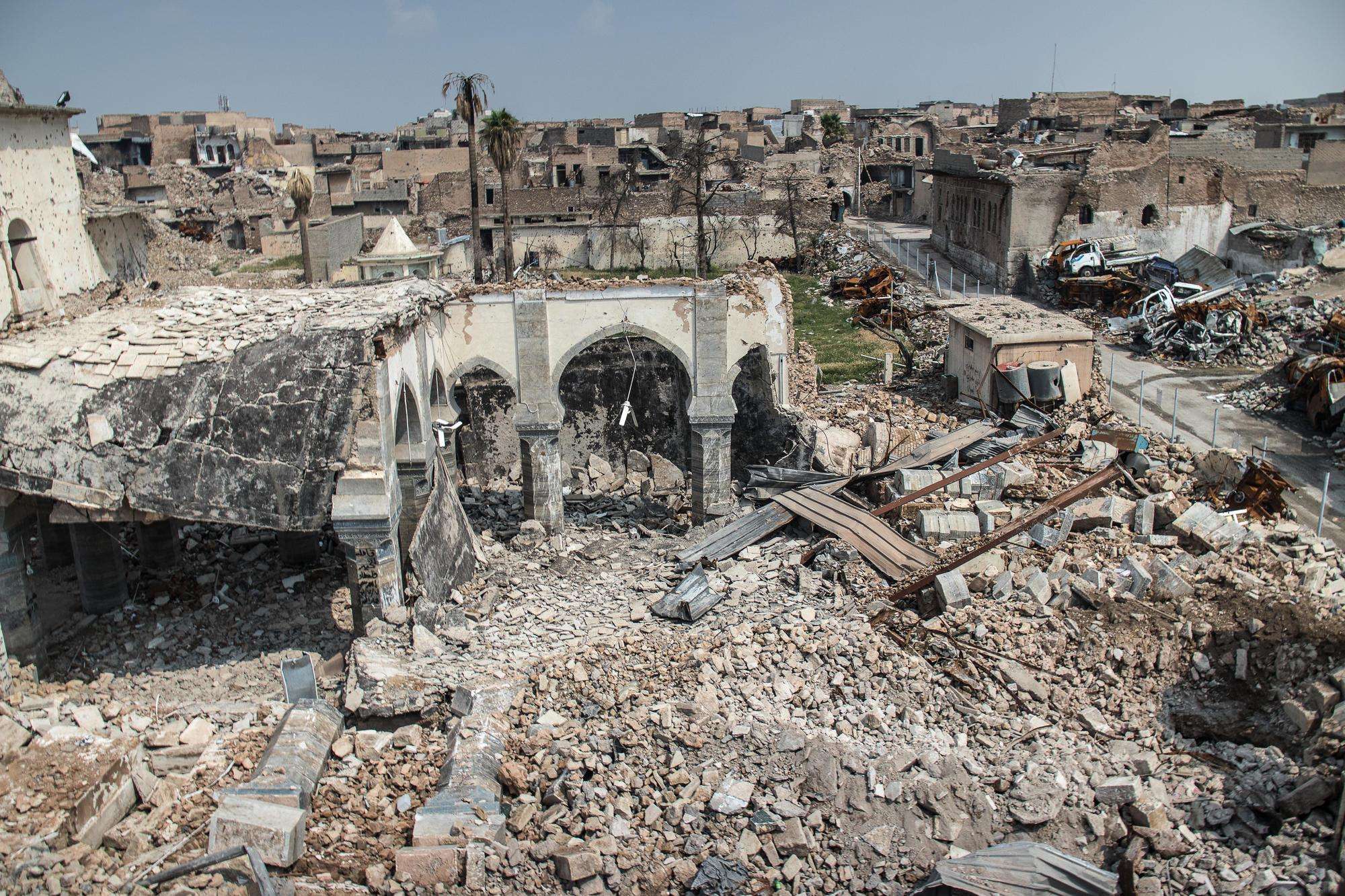 Wreckage in Mosul's Old City, Iraq