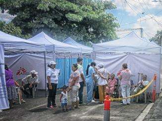 An MSF clinic in El Salvador
