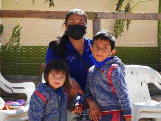 Amanda Maribel Sánchez, 28, fled Copan and Lempira, Honduras, seeking asylum for herself and her two children.
