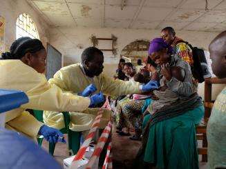 Emergency measles campaign in Goma