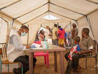 MSF mobile clinic in Um Rakuba, Sudan 