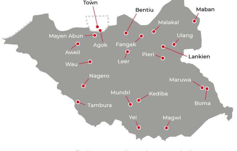 South Sudan IAR map 2022