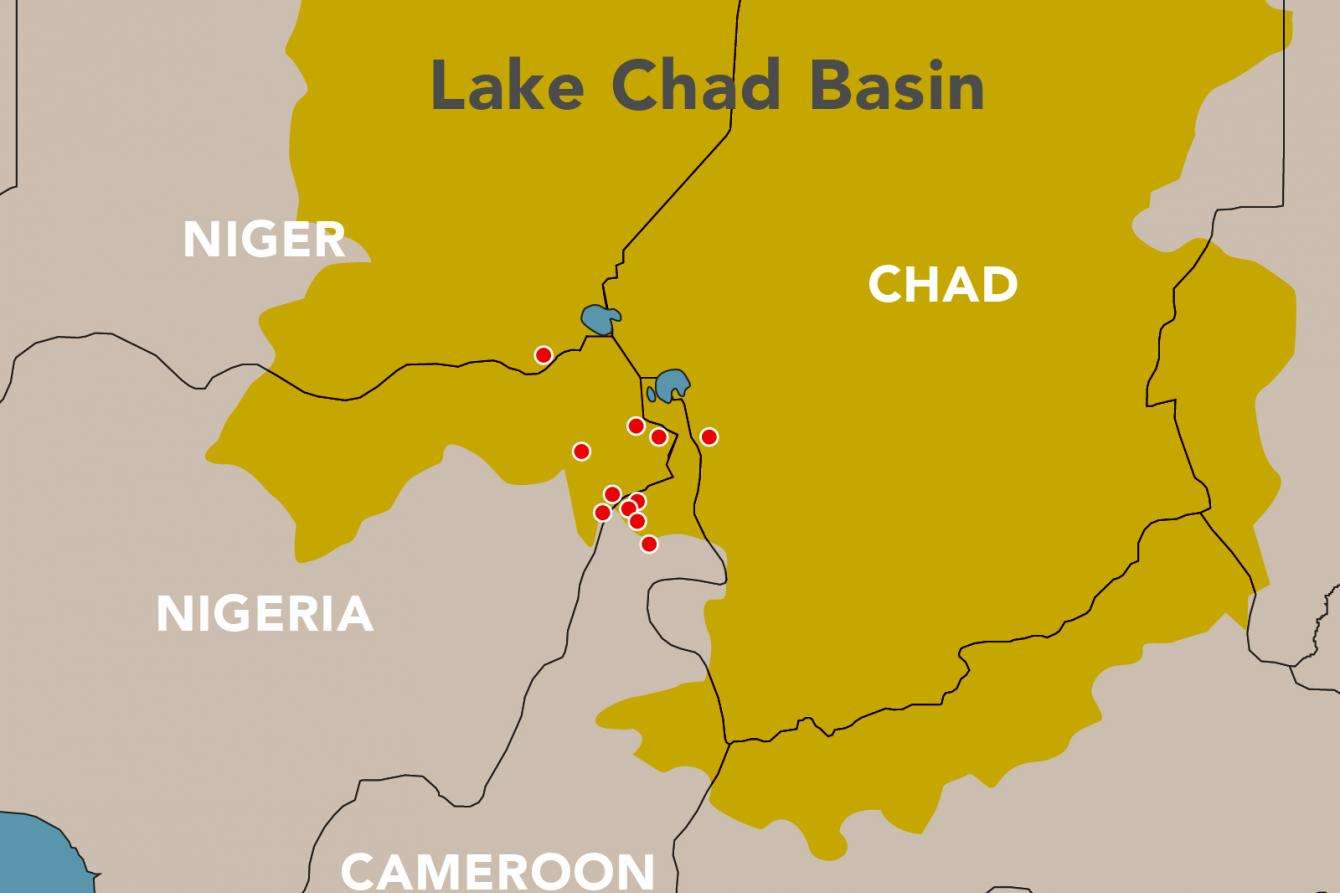 lake chad map