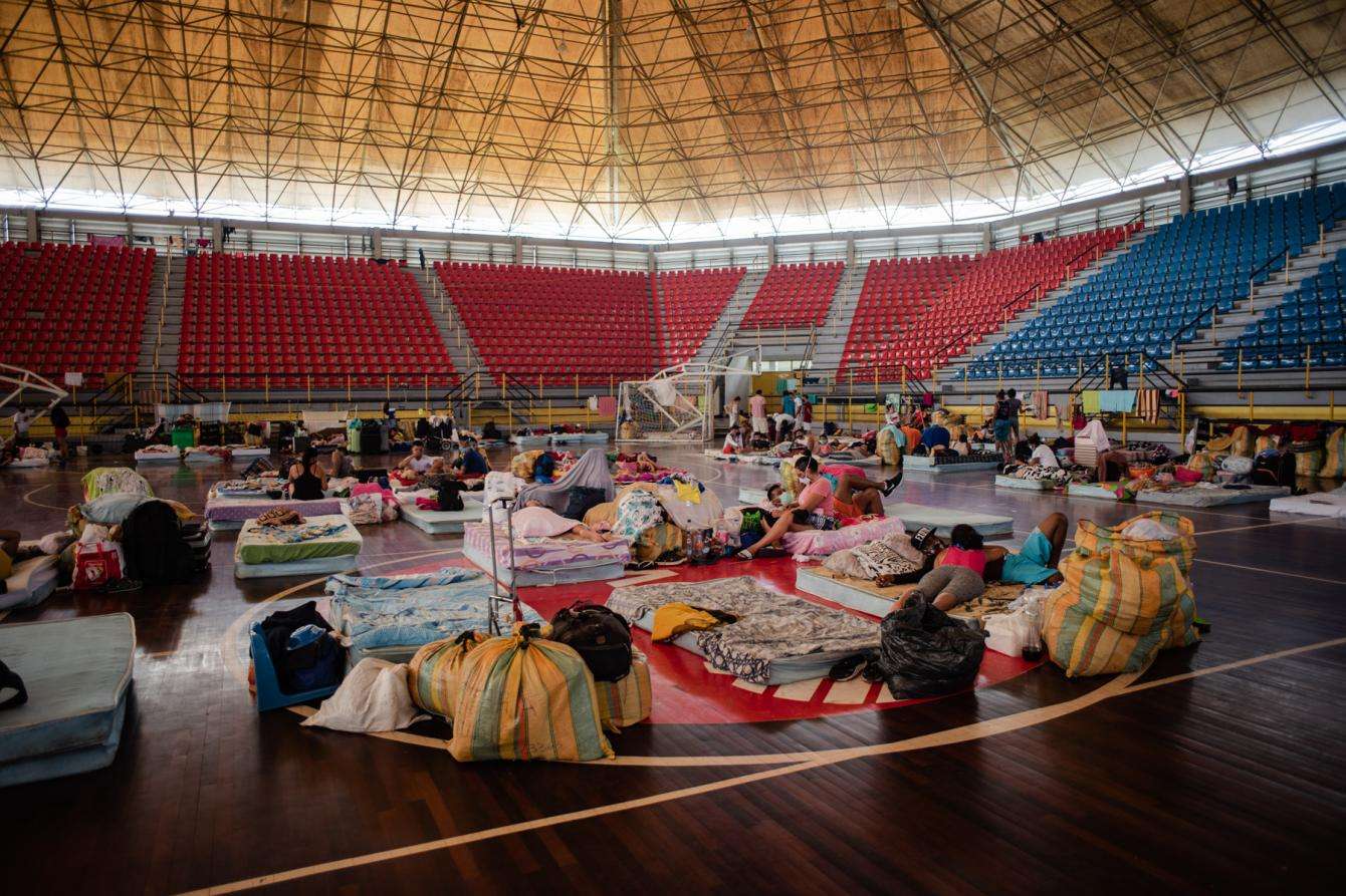 Inside of a quarantine center in Táchira, Venezuela