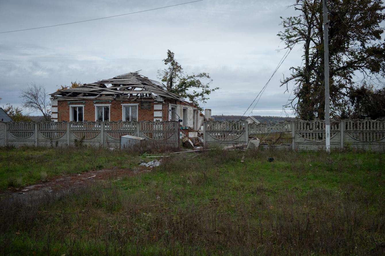 Destroyed ambulatory clinic of Vasylenkova, Kharkiv oblast, Ukraine